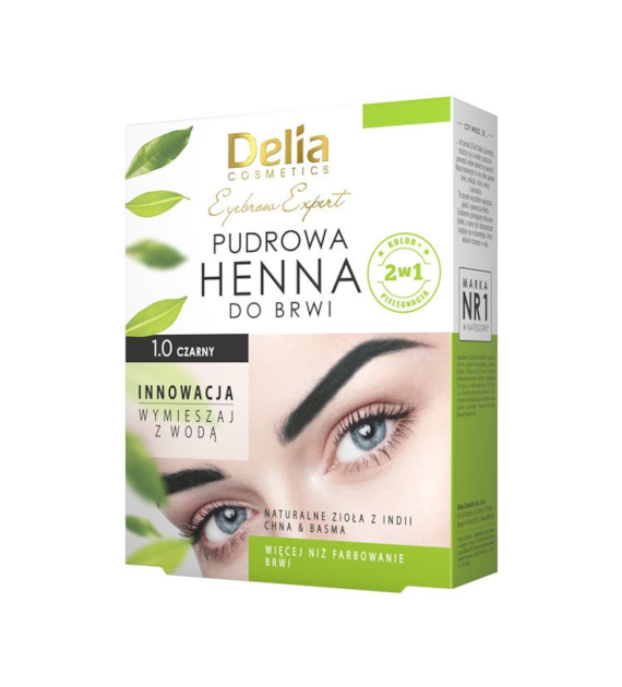 DELIA Henna Pudrowa do brwi 1.0 czarna