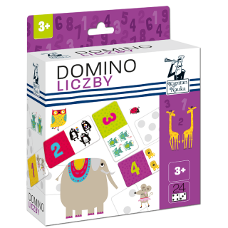 GRA   DOMINO OBRAZKOWE LICZBY. KAPITAN NAUKA.