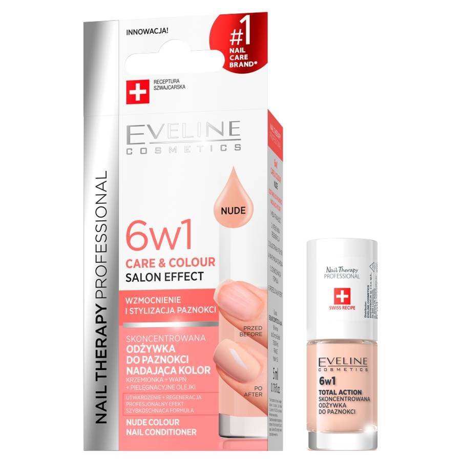 NAIL THERAPY PROFESSIONAL - Odżywka do paznokci 6w1  Care & Colour   Nude / 5 ml  (ZP)