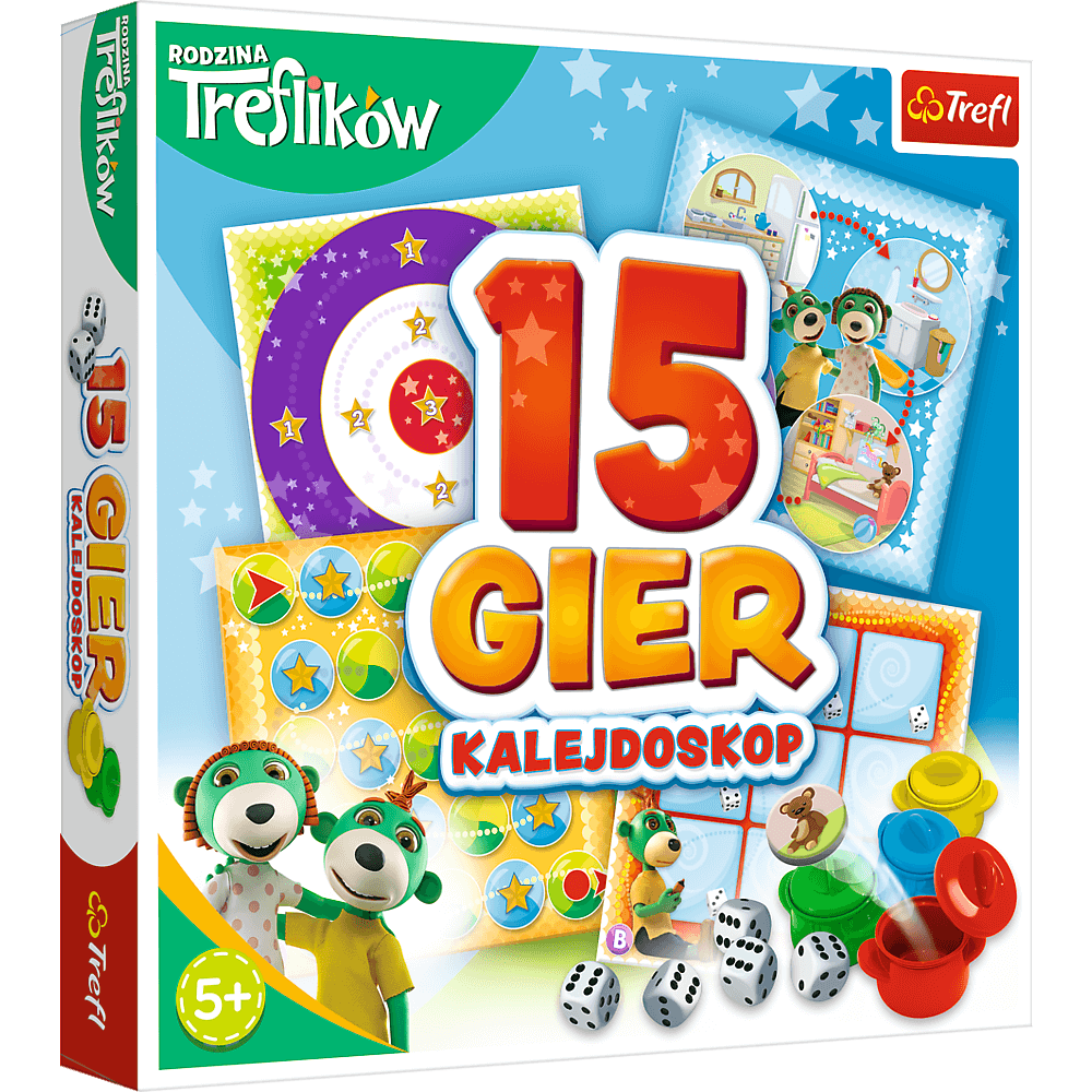 GRA  KALEJDOSKOP 15 GIER TREFLIKI