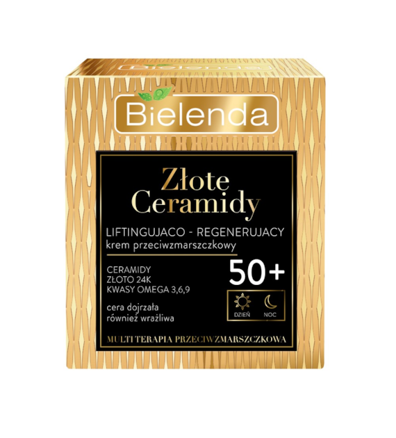 ZŁOTE CERAMIDY Liftingująco - regenerujący krem przeciwzmarszczkowy 50+, dzień/ noc, 50 ml