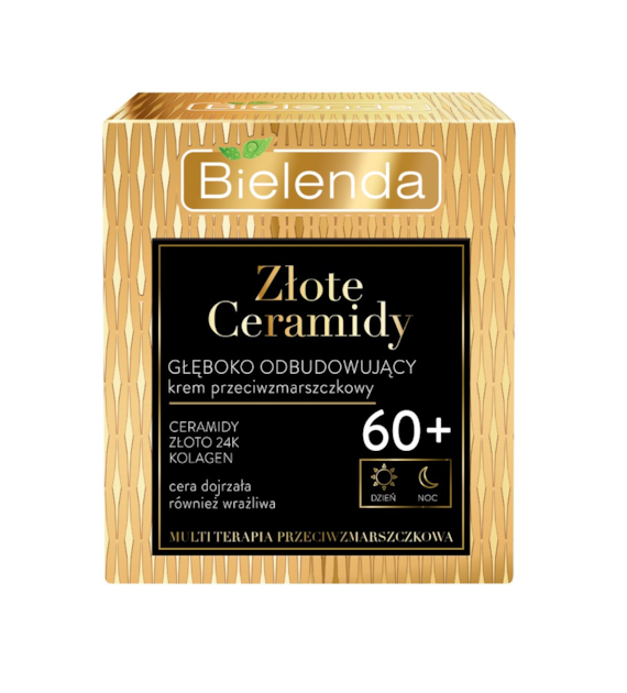 ZŁOTE CERAMIDY Głęboko odbudowujący krem przeciwzmarszczkowy 60+, dzień/ noc, 50 ml