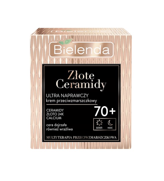 ZŁOTE CERAMIDY Ultra naprawczy krem przeciwzmarszczkowy 70+, dzień/ noc, 50 ml