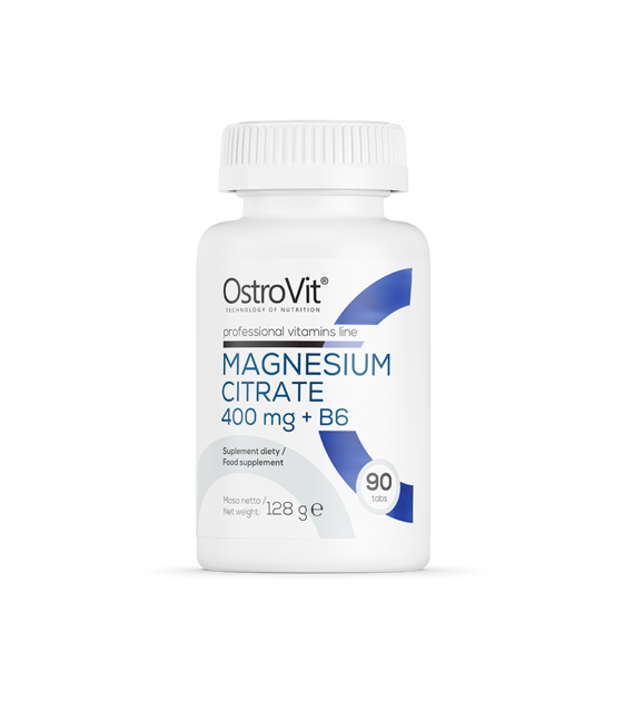 OstroVit Cytrynian Magnezu 400 mg + B6/ 90 tabletek