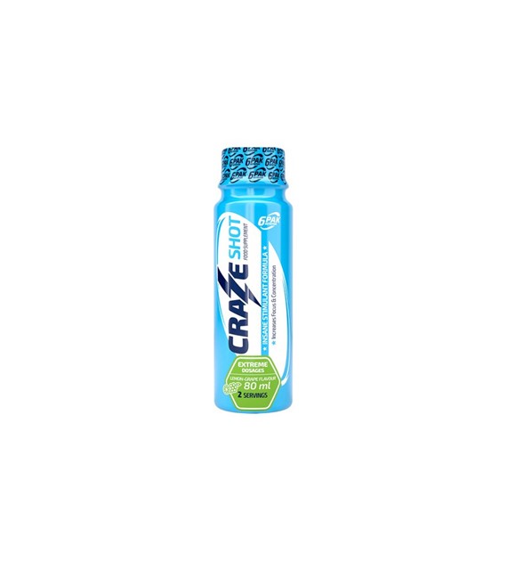 6PAK Crazy Shot Lemon-Grape 80 ml /minimalne zamówienie 1 op. zbiorcze/  UWAGA najlepiej zużyc do 08/2024