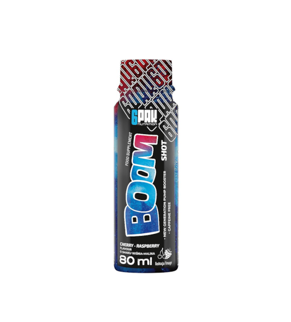 6PAK BOOM SHOT 80ml CHERRY-RASPBERRY - PROMOCJA