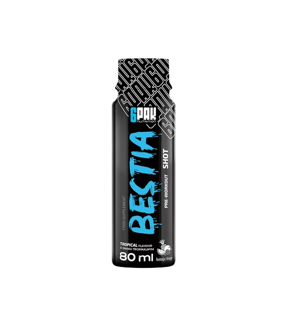 6PAK BESTIA SHOT 80ml TROPICAL