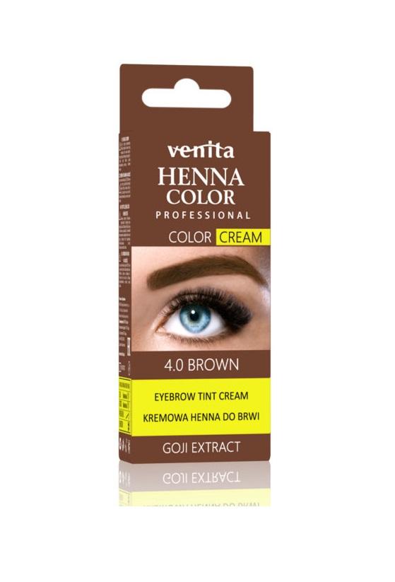 HENNA COLOR PROFESSIONAL - henna w kremie do brwi BRĄZOWA
