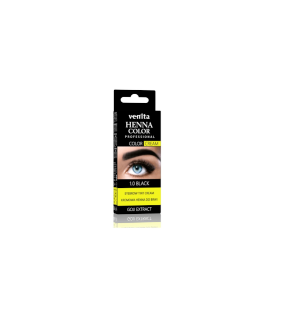 HENNA COLOR PROFESSIONAL - henna w kremie do brwi CZARNA