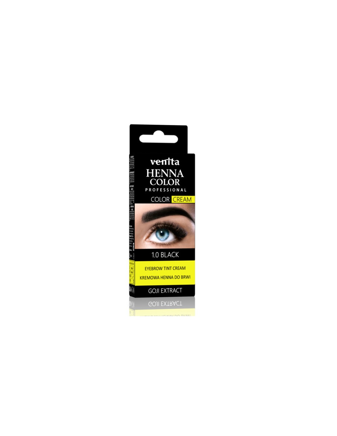 HENNA COLOR PROFESSIONAL - henna w kremie do brwi CZARNA
