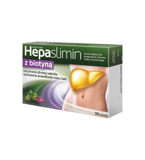 HEPASLIMIN Z BIOTYNĄ / 30 tabletek