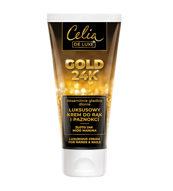 CELIA GOLD 24K Luksusowy krem do rąk i paznokci   80 ML