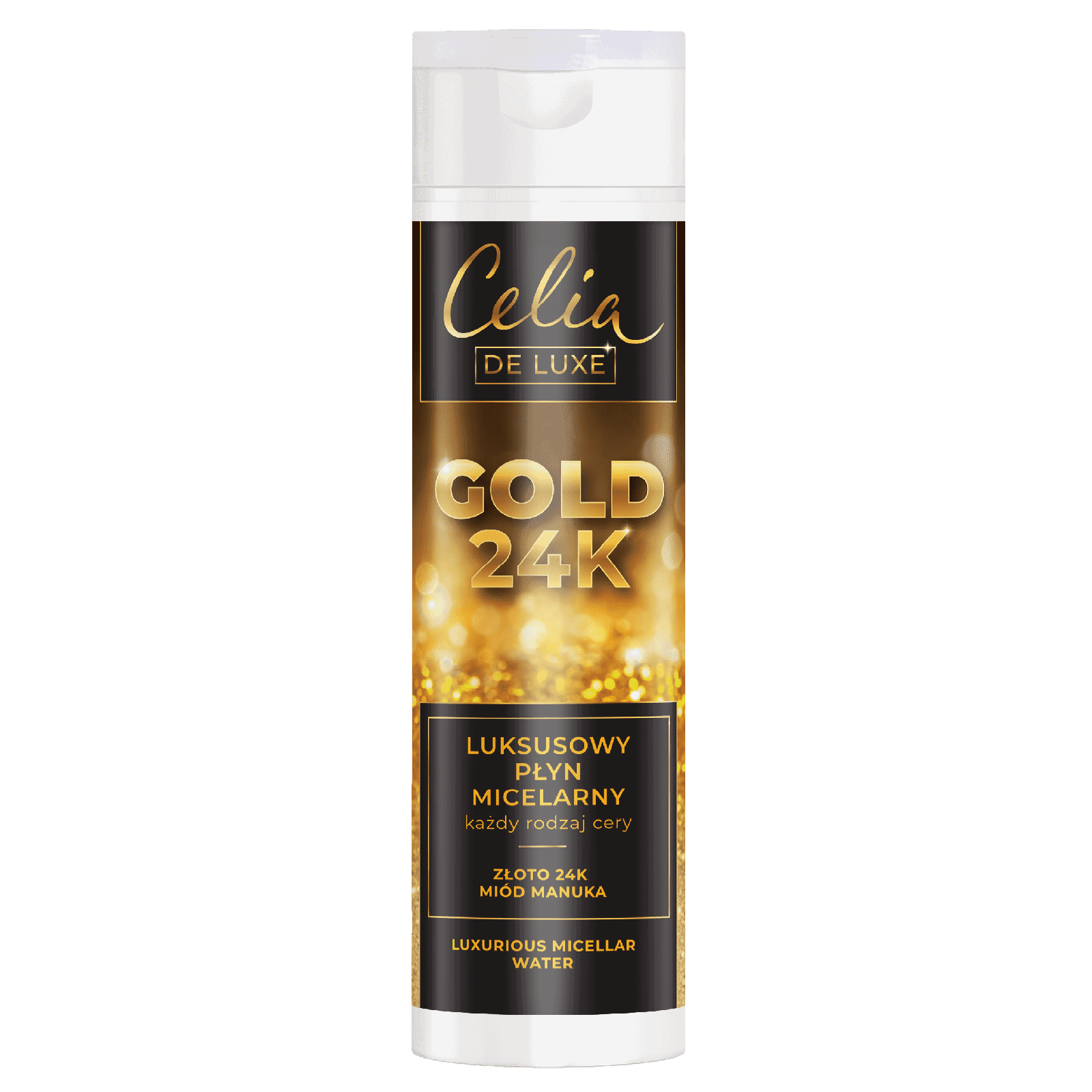 CELIA GOLD 24K Luksusowy płyn micelarny do każdego rodzaju cery   200 ML