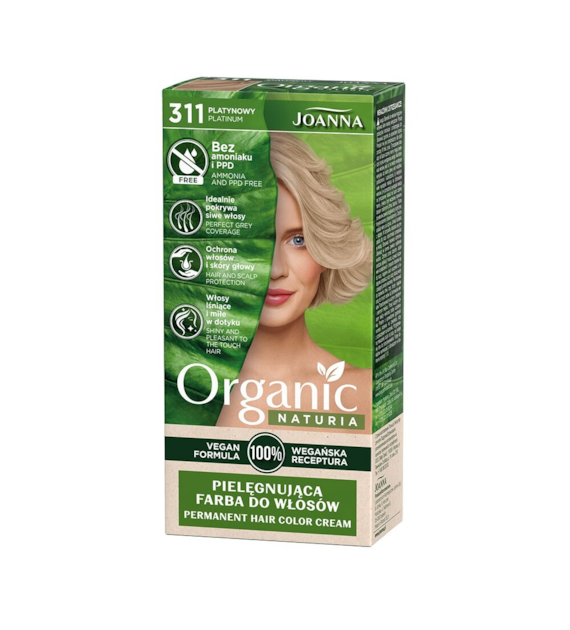 NATURIA ORGANIC Vegan Farba Platynowy 311
