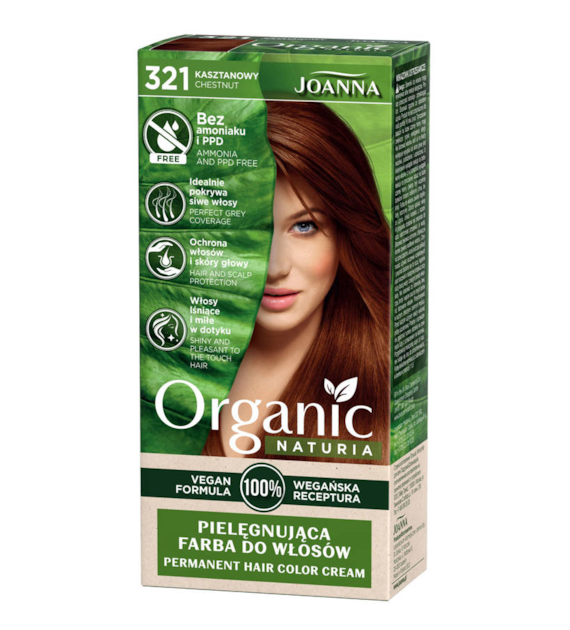 NATURIA ORGANIC Vegan Farba Kasztanowy 321