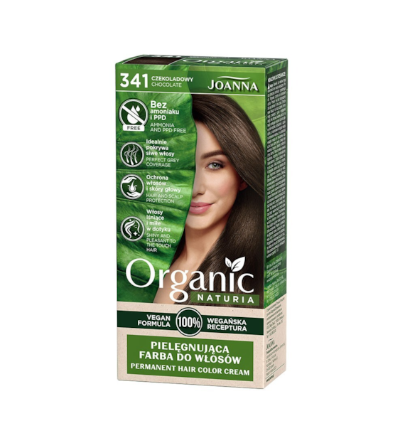NATURIA ORGANIC Vegan Farba Czekoladowy 341