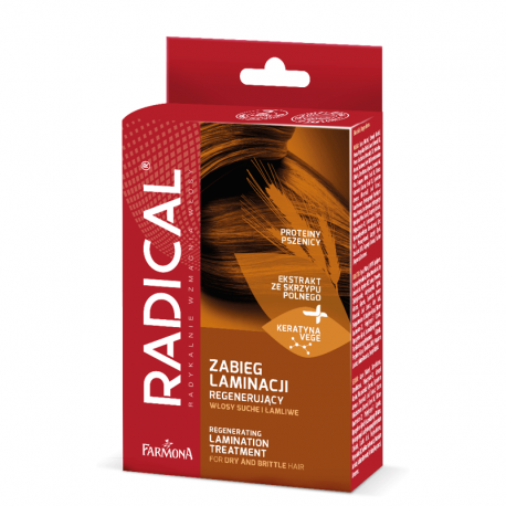 Regenerujący zabieg laminacji włosów (Maska proteinowa, Booster keratynowy, Serum emolientowe)