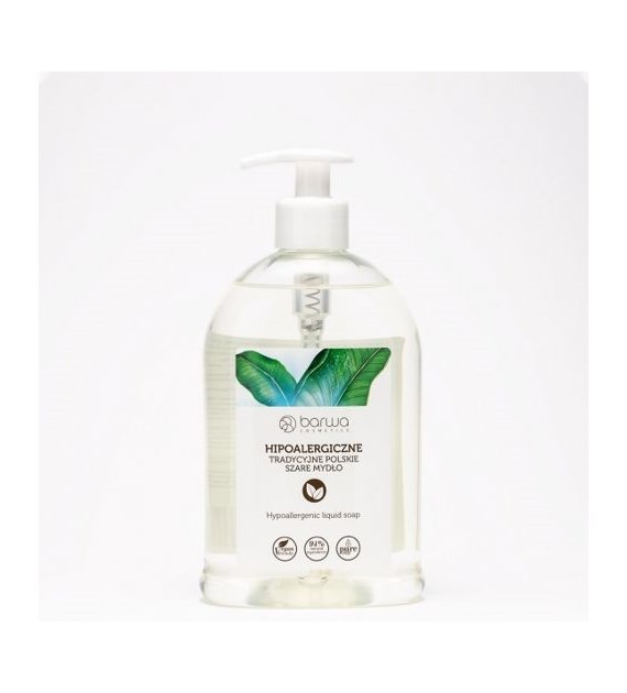 BARWA Hipoalergiczna Tradycyjne Polskie Szare Mydło w płynie - 500 ml