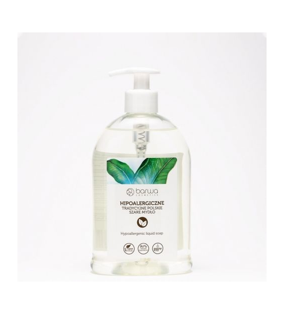 BARWA Hipoalergiczna Tradycyjne Polskie Szare Mydło w płynie - 500 ml