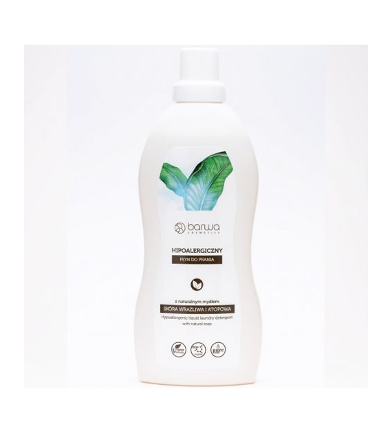 BARWA Hipoalergiczna Płyn do prania hipoalergiczny z naturalnym szarym mydłem 1 L