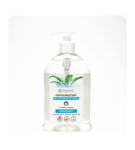 BARWA Hipoalergiczna Żel do higieny intymnej nawilżający - z sokiem z Aloesu 500ml