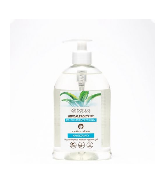 BARWA Hipoalergiczna Żel do higieny intymnej nawilżający - z sokiem z Aloesu 500ml