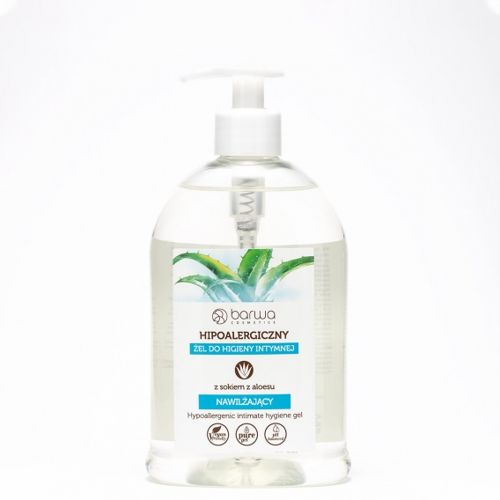 BARWA Hipoalergiczna Żel do higieny intymnej nawilżający - z sokiem z Aloesu 500ml