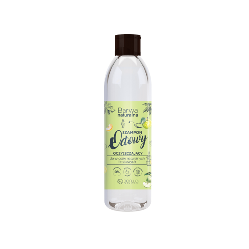 BARWA Naturalna Szampon do włosów Octowy oczyszczający- włosy naturalne i matowe 300ml