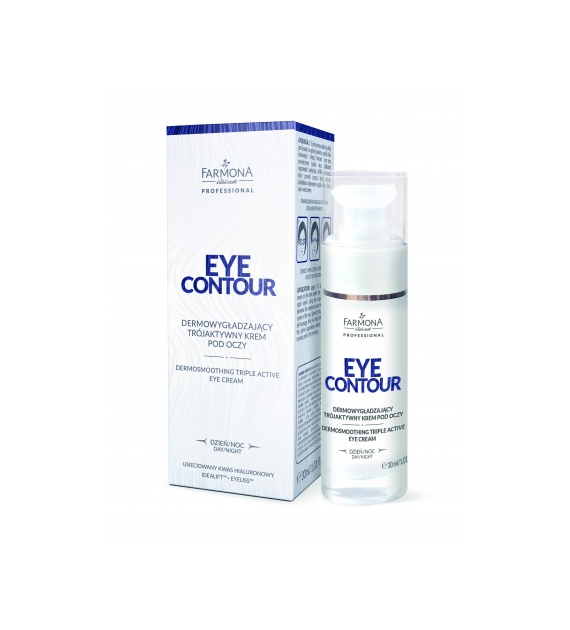 FARMONA PRO NEW EYE CONTOUR   Dermowygładzający trójaktywny krem pod oczy 30 ml