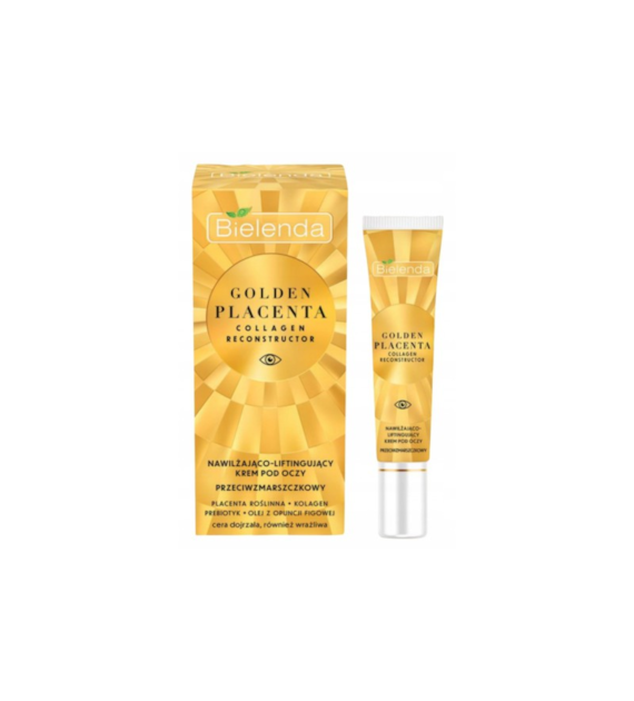 GOLDEN PLACENTA COLLAGEN RECONSTRUCTOR - Nawilżająco - liftingujący krem przeciwzmarszczkowy pod oczy, 15 ml