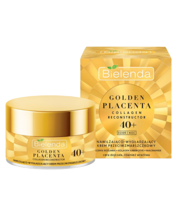 GOLDEN PLACENTA COLLAGEN RECONSTRUCTOR - Nawilżająco - wygładzający krem przeciwzmarszczkowy 40 +, dzień/ noc, 50 ml