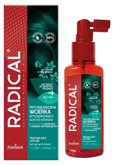 RADICAL Trychologiczna wcierka przyspieszająca wzrost włosów, 100 ml
