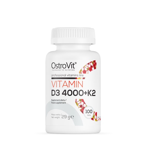 OstroVit VITAMIN D3 4000 IU + K2 VEGE 100 TABS