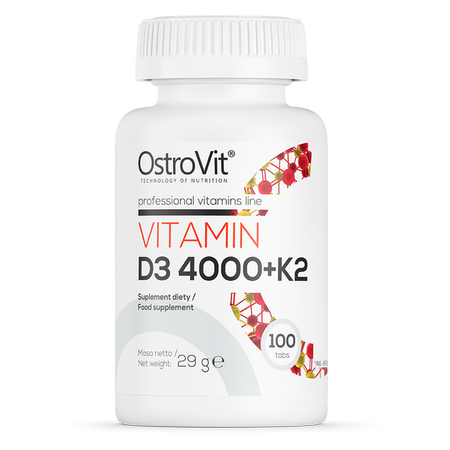 OstroVit VITAMIN D3 4000 IU + K2 VEGE 100 TABS