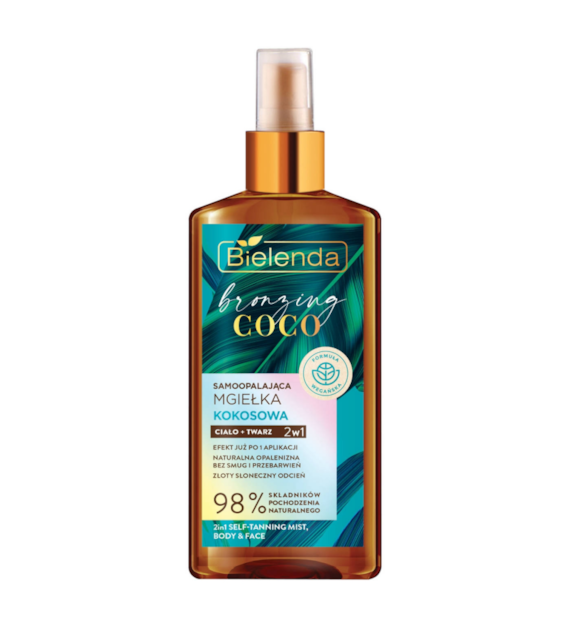 BRONZING COCO Samoopalająca mgiełka ciało + twarz 2w1, 150ml