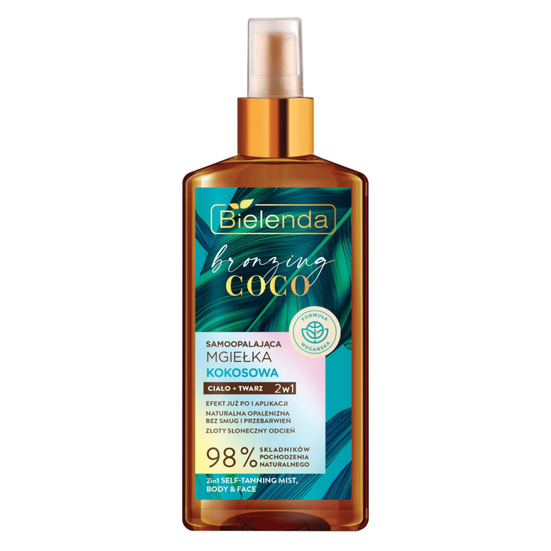 BIELENDA - BRONZING COCO Samoopalająca mgiełka ciało + twarz 2w1, 150ml