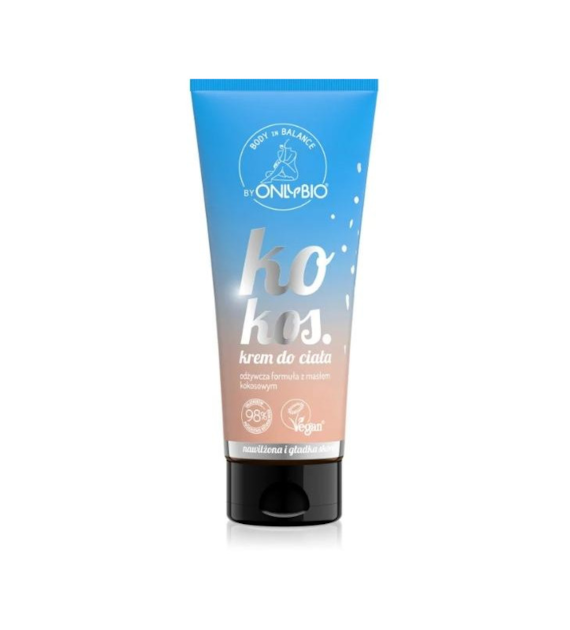 OnlyBio Body in Balance by ONLYBIO Krem do ciała kokosowy 200 ml   -  SUPER CENA - KOŃCÓWKA SERII U PRODUCENTA