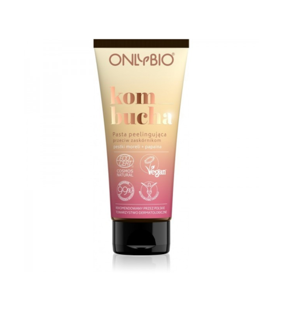 OnlyBio  Kombucha Pasta peelingująca przeciw zaskórnikom  75 ml -  SUPER CENA - KOŃCÓWKA SERII U PRODUCENTA