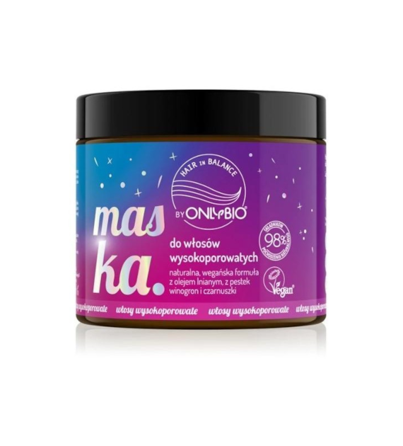 OnlyBio HAIR in BALANCE BY ONLYBIO MASKA DO WŁOSÓW WYSOKOPOROWATYCH   400 ml -  PROMOCJA