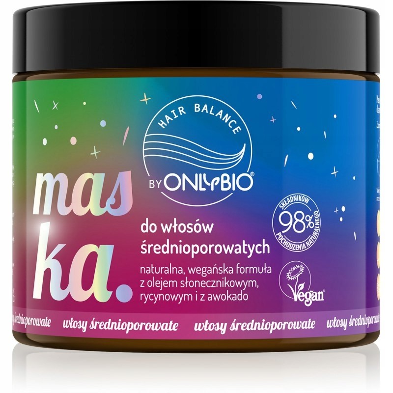 ONLYBIO HAIR in BALANCE BY ONLYBIO MASKA DO WŁOSÓW ŚREDNIOPOROWATYCH    400ml