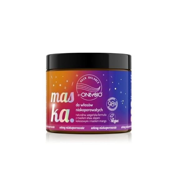 OnlyBio HAIR in BALANCE BY ONLYBIO MASKA DO WŁOSÓW NISKOPOROWATYCH   400 ml -  PROMOCJA
