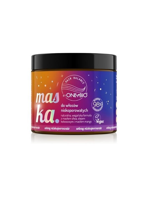 ONLYBIO HAIR in BALANCE BY ONLYBIO MASKA DO WŁOSÓW NISKOPOROWATYCH    400ml