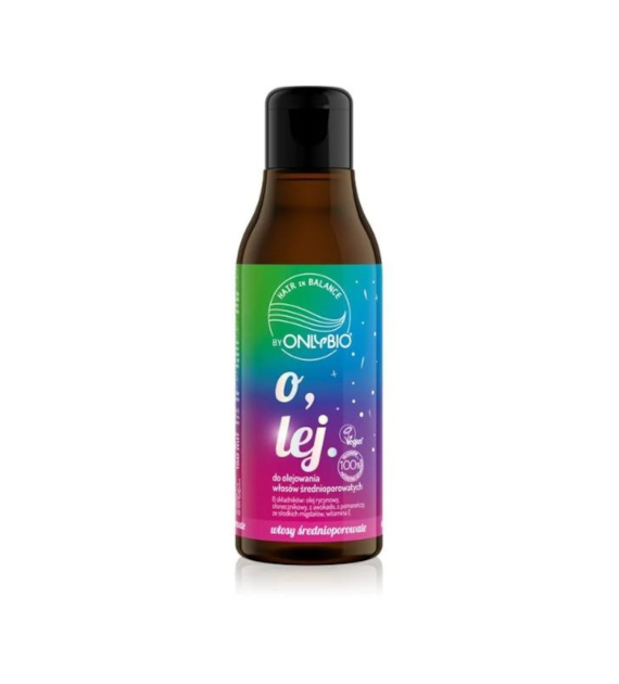 OnlyBio HAIR in BALANCE BY ONLYBIO OLEJ DO OLEJOWANIA WŁOSÓW ŚREDNIOPOROWATYCH   150 ml -  PROMOCJA