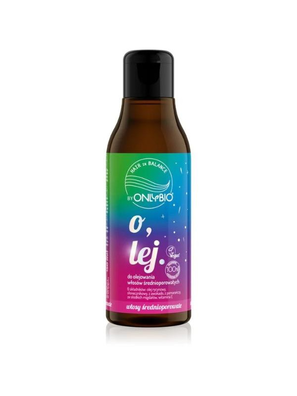 ONLYBIO HAIR in BALANCE BY ONLYBIO OLEJ DO OLEJOWANIA WŁOSÓW ŚREDNIOPOROWATYCH    150ml  - PL