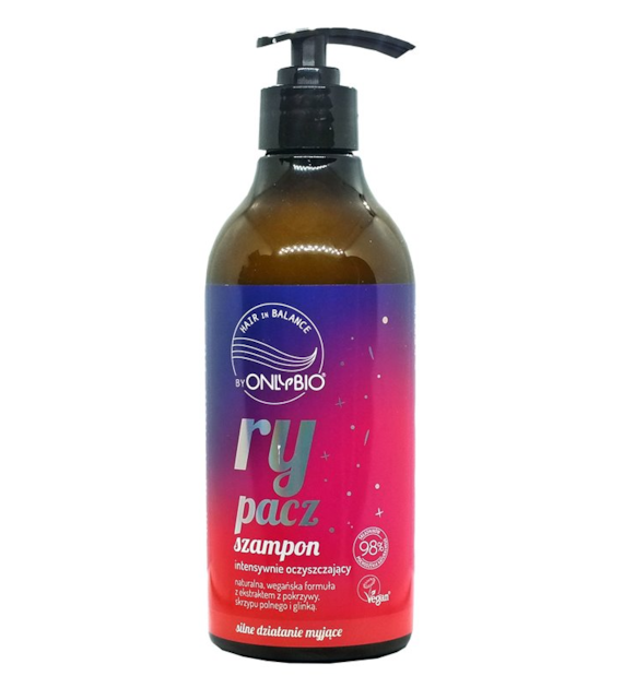 OnlyBio Hair in Balance by ONLYBIO Rypacz Szampon intensywnie oczyszczający 400 ml -  PROMOCJA