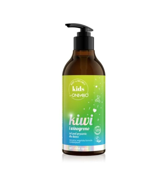 OnlyBio Body in Balance Kids by ONLYBIO Żel pod prysznic dla dzieci kiwi 400 ml