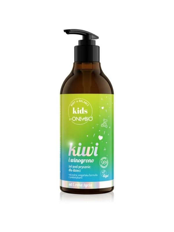 ONLYBIO KIWI - Body in Balance Kids by ONLYBIO Żel pod prysznic dla dzieci kiwi  400ml