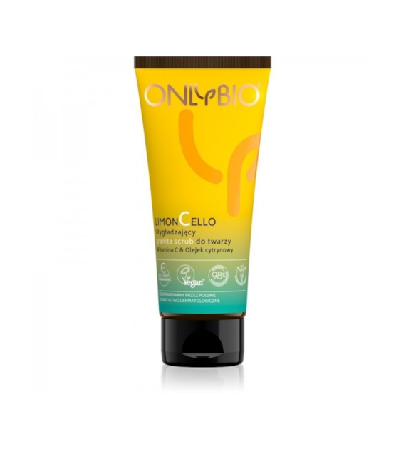 ONLYBIO Limoncello Wygładzający granita scrub do twarzy 75ml   -  SUPER CENA - KOŃCÓWKA SERII U PRODUCENTA