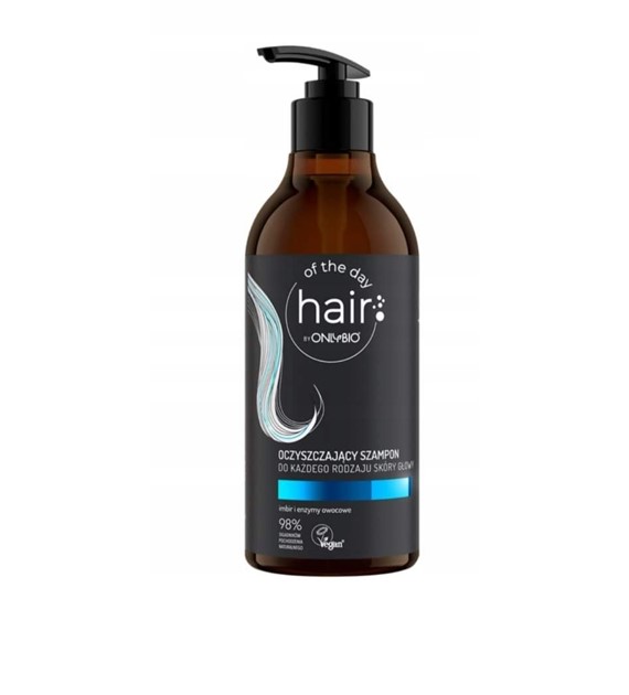 ONLYBO Hair of the day by OnlyBio Oczyszczający szampon do każdego rodzaju skóry głowy  400ml