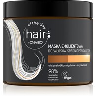 ONLYBO Hair of the day by OnlyBio Maska emolientowa do włosów średnioporowatych  400ml